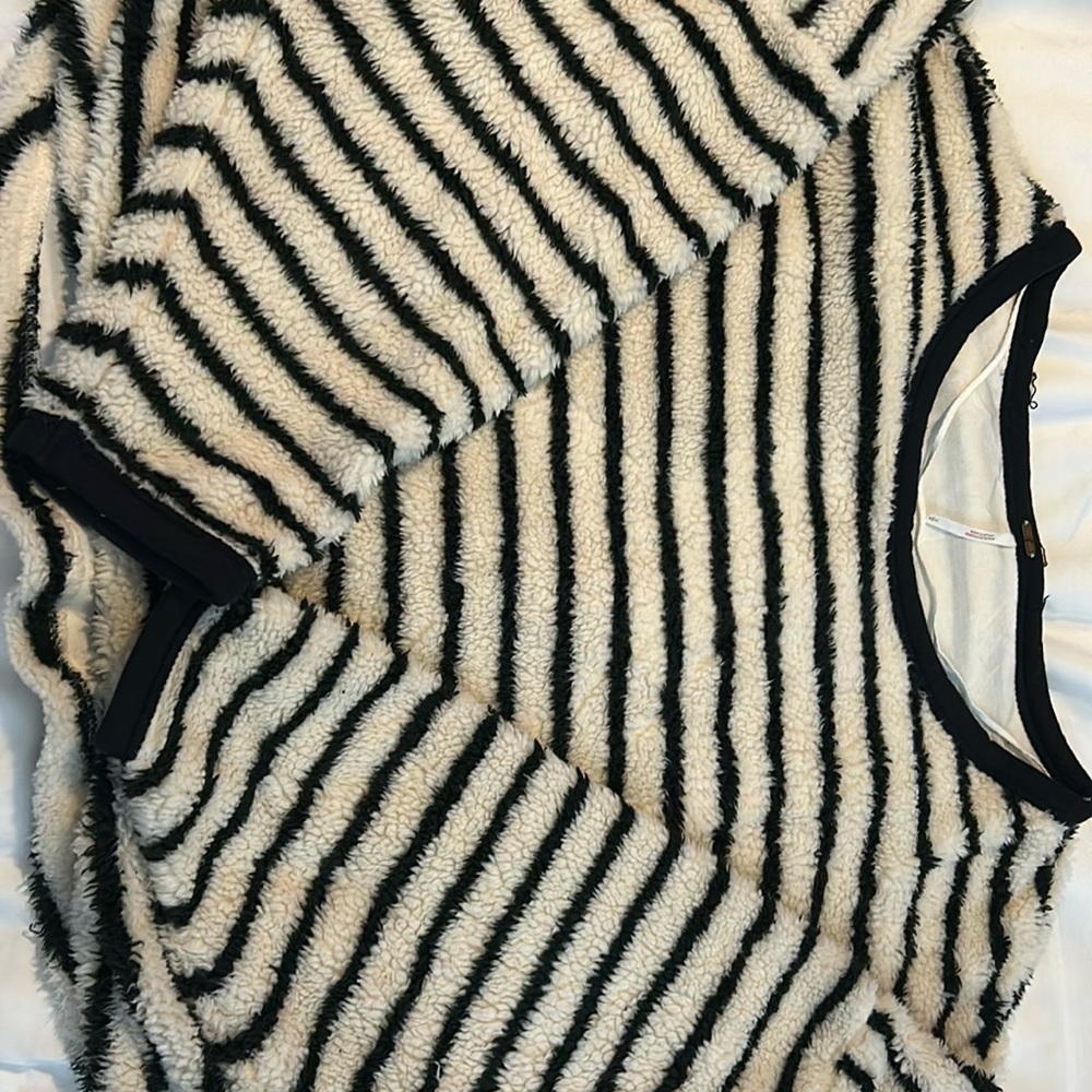 Cozy Striped Fuzzy Sweater